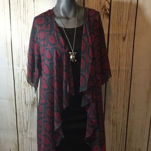 🌺Fuchsia & Teal paisley Monroe, NWT